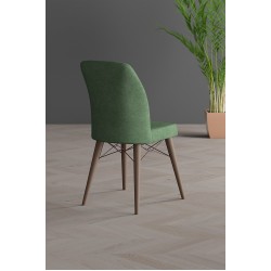 Scaun tapitat dining/bucatarie, Horizon Verde Menta, material textil, cadru metal, picioare Lemn Scaun tapitat dining/bucatarie, Horizon Verde Menta, material textil, cadru metal, picioare Lemn