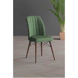 Scaun tapitat dining/bucatarie, Horizon Verde Menta, material textil, cadru metal, picioare Lemn Scaun tapitat dining/bucatarie, Horizon Verde Menta, material textil, cadru metal, picioare Lemn