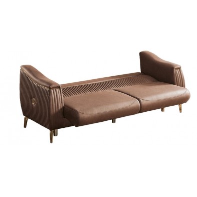 Canapea Casafun CARMEN, Antracit-Fume, 3 locuri, 220x95x 83 cm