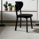 Scaun tapitat extra rezisdant picoare metal, HORECA, cafenea, dining, bucatarie, Gemstone, Negru, material catifea