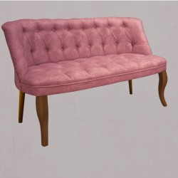 London Times Coffee Set, Rozalin-Lila, Stofa de calitate superioara 1 Canapea 2 Locuri, 2 Fotolii, Cadru si Picioare Lem