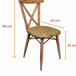 Set masa cu 4 scaune, Funcy, din lemn si MDF,living, bucaterie, terasa
