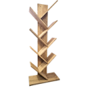 Biblioteca verticala Funcy din Lemn Masiv, 165 cm x 65 cm, 35 cm, 8 rafturi