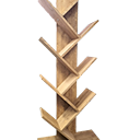 Biblioteca verticala Funcy din Lemn Masiv, 165 cm x 65 cm, 35 cm, 8 rafturi