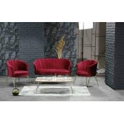 Set Canapea London Queen Coffee Set, Bordo Set Canapea London Queen Coffee Set, Bordo
