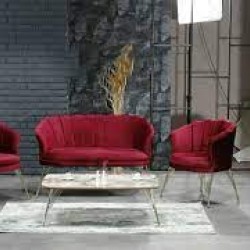 Set Canapea London Queen Coffee Set, Bordo