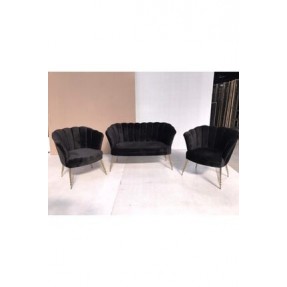 Set Canapea London Queen Coffee Set Negru Set Canapea London Queen Coffee Set Negru