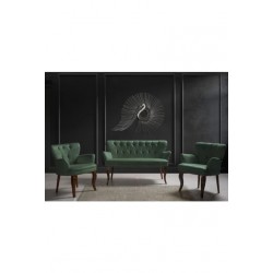 London Times Coffee Set, Canapea fixa 2 locuri si 2 fotolii Menta London Times Coffee Set, Canapea fixa 2 locuri si 2 fotolii Menta