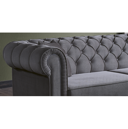 Canapea Casafun Ciragan, 3 locuri, 242x96x79 cm, culoare Gri Canapea Casafun Ciragan, 3 locuri, 242x96x79 cm, culoare Gri