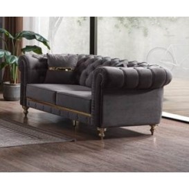 Canapea Casafun Ciragan, 3 locuri, 242x96x79 cm, culoare Gri Canapea Casafun Ciragan, 3 locuri, 242x96x79 cm, culoare Gri