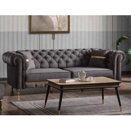 Canapea Casafun Ciragan, 3 locuri, 242x96x79 cm, culoare Gri Canapea Casafun Ciragan, 3 locuri, 242x96x79 cm, culoare Gri