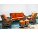 Set de Lux pentru Terasă „Bosfor Hanzade”,Orange Set de Lux pentru Terasă „Bosfor Hanzade”,Orange