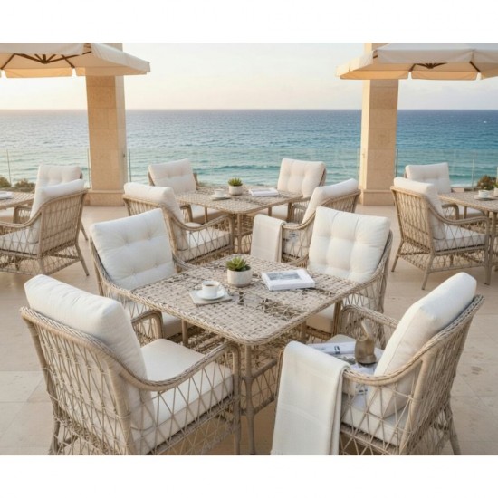Set de Dining Premium „Bosfor Ceren” – Adu Eleganța unui Resort de 5 Stele la Tine Acasă