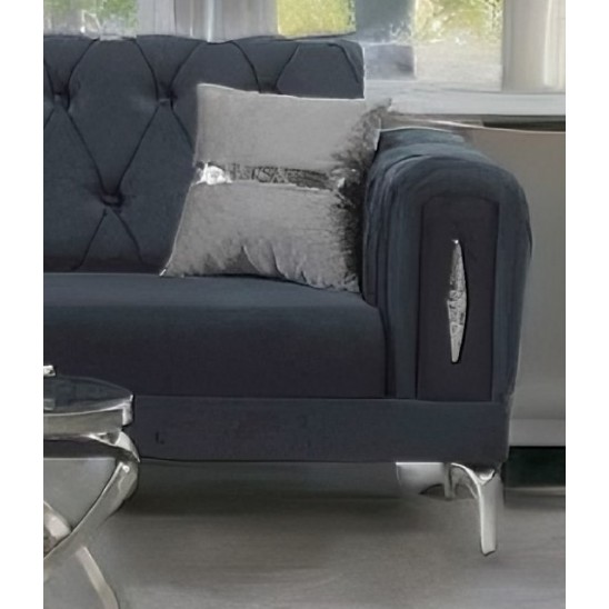 Canapea extensibila Casafun BELLA Gri, 3 locuri, 230x87x77 cm, culoare Gri Canapea extensibila Casafun BELLA Gri, 3 locuri, 230x87x77 cm, culoare Gri