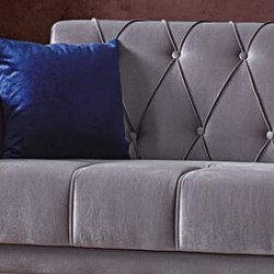 Canapea Extensibile STEA, Gri, 3 locuri, 230x85x 83 cm