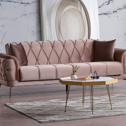 Canapea Extensibile STEA, Maro, 3 locuri, 230x85x 83 cm