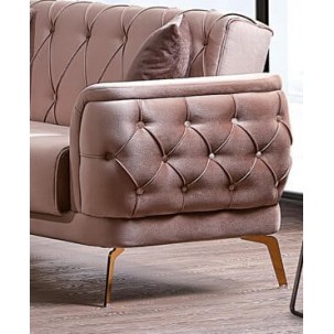 Canapea Extensibile STEA, Maro, 3 locuri, 230x85x 83 cm